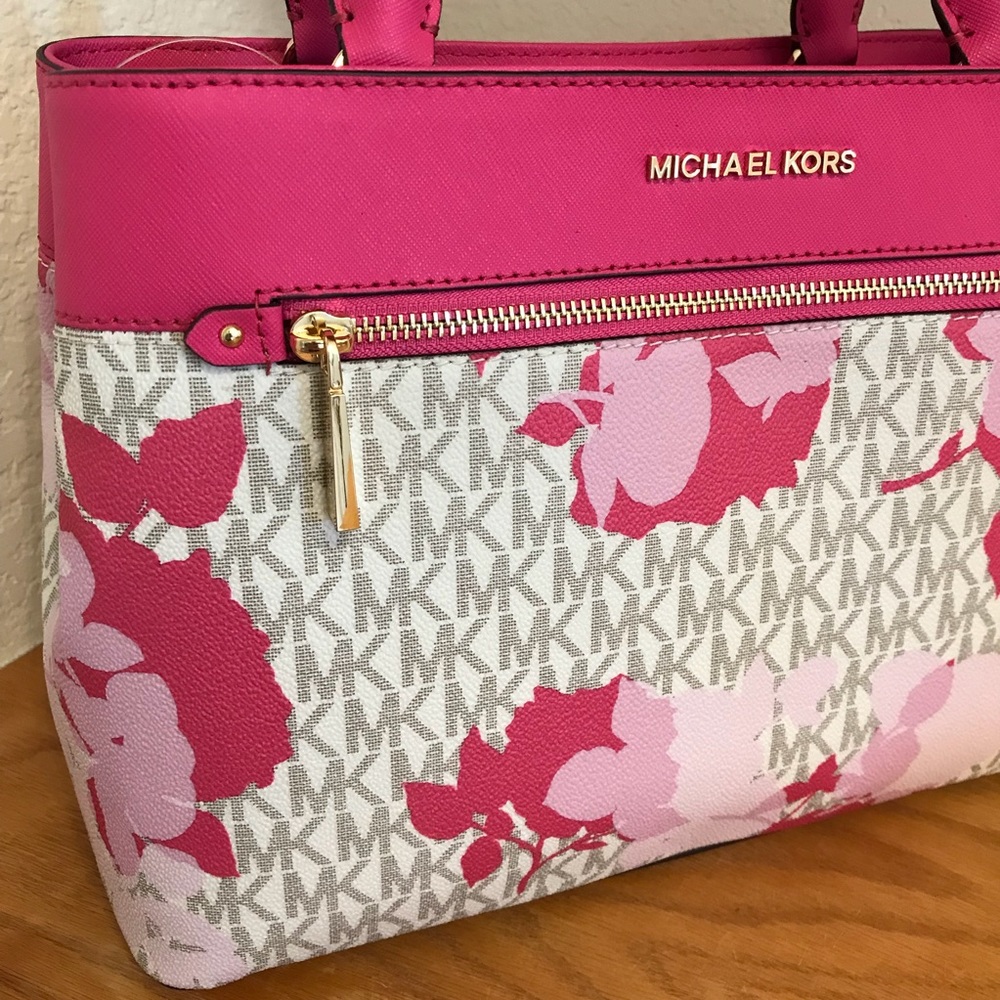 ➕ Michael Kors Hailee Medium Satchel granita Pink - Picture 2 of 8